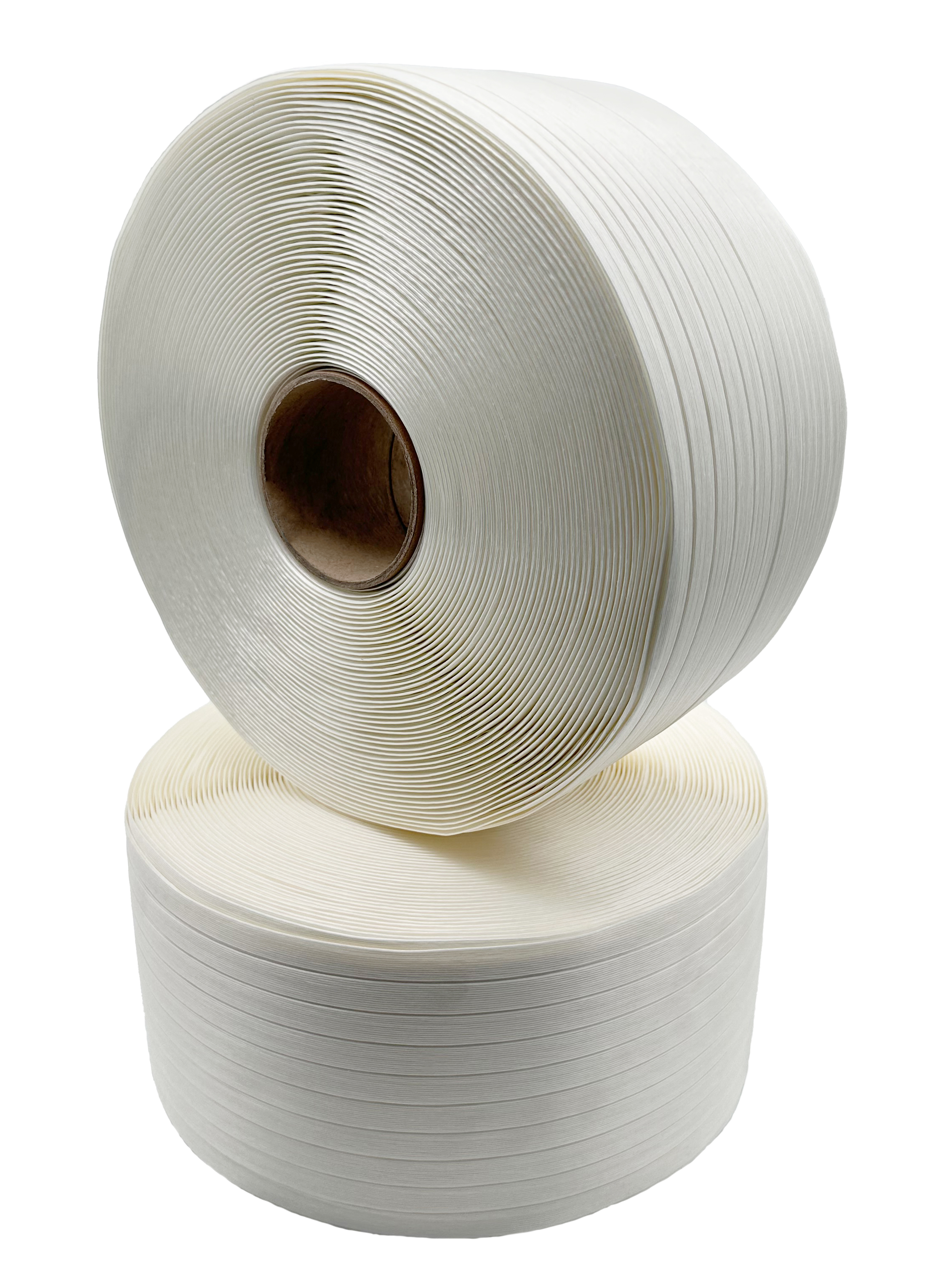 Polyester Fadenband weiß 19 mm x 600 m 